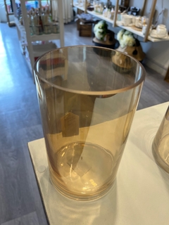 Florero Vidrio cilindro color Champagne - comprar online