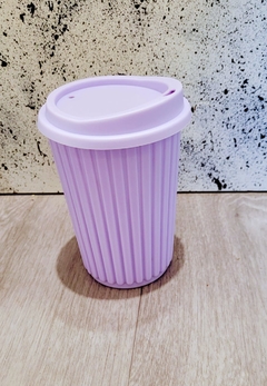 Vasos rayados pastel - comprar online