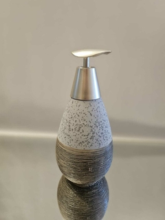 Dispenser de cerámica Gris y marrón rústico - comprar online