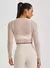 CROPPED DE TULE MANGA LONGA - loja online