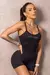 Macaquinho Fitness Balance Preto com Silk - comprar online