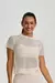 Blusa de Tela Costas Transpassadas Cajubrasil Off White