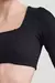 Top Cropped Manga Longa Canelado - Hard Fitwear