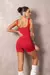 Macaquinho Fitness Seamless Brighten Vermelho - Hard Fitwear