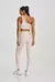 LEGGING DETALHE EM TELA OFF WHITE - Hard Fitwear
