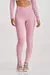 LEGGING CANELADA AFINA CINTURA ROSA QUARTZO