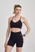 SHORT CURTO CANELADO EMPINA BUMBUM PRETO