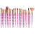 kit 20 pinceis (Diamond transparente) kit de cosmético