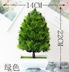 Verde Acolhedor Pinheiro Bonsai Simulação Vaso De Planta Artificial Flores Falsas Ornamento De Árvore Em Vaso Casa Jardim Decoração De Mesa De Escritório na internet