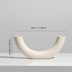 Imagem do Vaso de cerâmica nórdico decoração para casa decoração do quarto castiçal vaso de flores decoração arte de mesa vasos de flores dropshipping