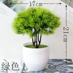 Verde Acolhedor Pinheiro Bonsai Simulação Vaso De Planta Artificial Flores Falsas Ornamento De Árvore Em Vaso Casa Jardim Decoração De Mesa De Escritório