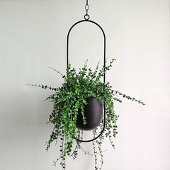 Pendurado em metal nórdico para pendurar plantas em vasos com corrente para pendurar na parede para vasos de flores Suporte para plantas macramé - loja online