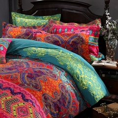 Conjuntos de cama de edredom boêmio 3d mandala conjunto de capa de edredom de inverno fronha queen size colcha de cama - decorcia3