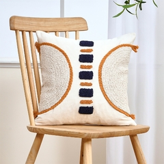 Capa de almofada de linho com borla nórdica para sala de estar Fronha de luxo decorativa nórdica para sofá-cama fronha tufo para decoração de casa - comprar online