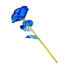 Presente de Dia dos Namorados 2022 LED Galáxia Encantada Rosa Eterna Flor de Folha de Ouro 24K com Luzes de Corda de Fada na Cúpula para Capina na internet