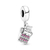 Berloque Prata 925 Pendente Maquina de Escrever