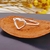 Imagem do Anel de Prata 925 Slim Symbol Coração Vazado
