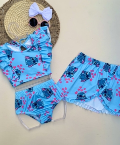 Trijunto biquíni juvenil Stitch - comprar online
