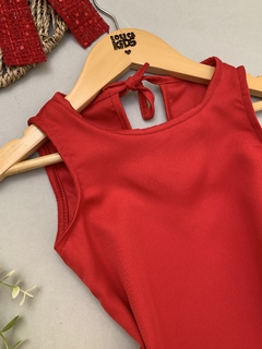 Vestido Vitória vermelho na internet