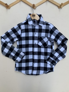 Camisa infantil- Juvenil Xadres - Preto e Branco na internet