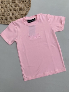 Camiseta Infantil com Elastano - Rosa - comprar online