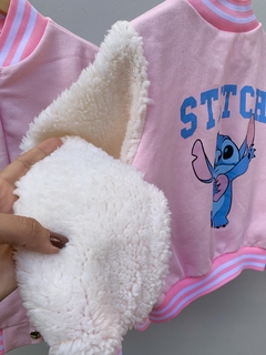 Jaqueta colegial Stitch Rosa
