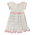 Vestido Crochê Tamanho 1 -2 Anos Branco Rosa