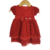 Vestido Vermelho Renda Tamanho 6 Meses