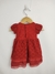 Vestido Vermelho Renda Tamanho 6 Meses - comprar online