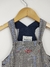 Jardineira Menino Estampa Xadrez Tamanho EG 9 Meses Um Mais Um - EcoBaby Brechó Infantil