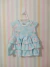 Vestido Babado Tamanho M 3-6 Meses Azul Estampado na internet