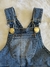 Jardineira Jeans Menina Tamanho M 6-9 Meses - EcoBaby Brechó Infantil