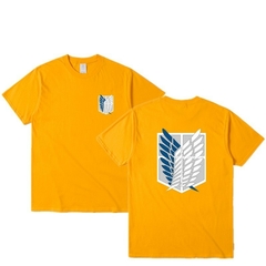 camisa do shingeki kyojin ataque em titan manga - Lojanerd.com