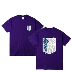 camisa do shingeki kyojin ataque em titan manga - loja online