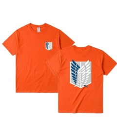 camisa do shingeki kyojin ataque em titan manga na internet