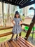 Vestido de Manga - Xadrez - Preto e branco - ID494 - loja online