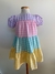 Vestido de Manga - Xadrez - Candy colors - ID493 - comprar online