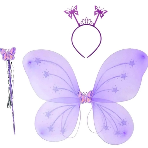 Kit Asa de Borboleta - Lilás