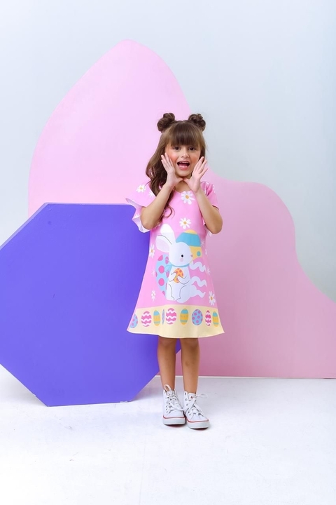 Vestido manga - Coelho ID457