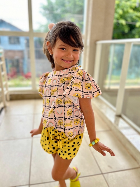 Conjunto oncinha - amarelo - ID506