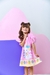 Vestido manga - Coelho ID457 - Bertoldo Kids Moda Infantil
