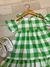 Vestido de Manga - Xadrez - Verde - ID211 - comprar online