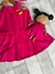 Vestido de Alça - Tres Marias - Liso Rosa Pink - ID 433 - Bertoldo Kids Moda Infantil