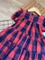 Vestido de Manga - Xadrez - vermelho - ID484 - comprar online
