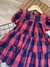 Vestido de Manga - Xadrez - vermelho - ID484 - Bertoldo Kids Moda Infantil