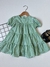 Imagem do Vestido de Manga - Xadrez - Verde / Branco - ID491