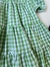 Vestido de Manga - Xadrez - Verde / Branco - ID491 - Bertoldo Kids Moda Infantil
