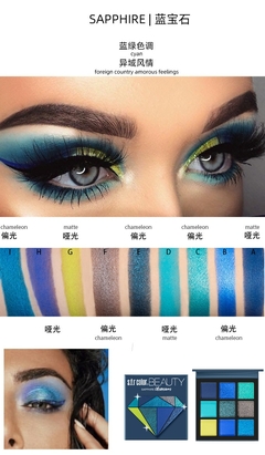 Paletas de Sombras Langmanni 9 cores nude na internet