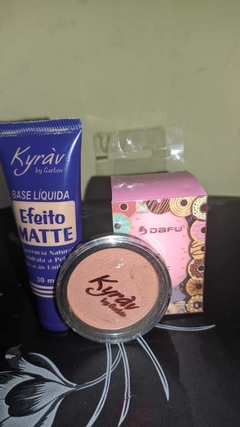 Kit Esponja Gota, Base e Blush Iluminador - Mari Make