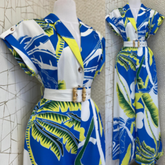 JUMPSUIT ESTAMPADO AZUL TROPICAL